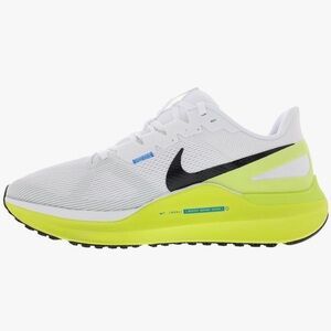 Nike Men's White and Yellow Running Shoes